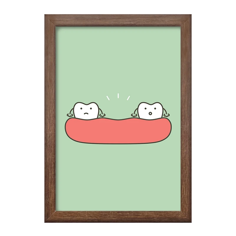 تابلو خندالو طرح دندان و دندانپزشکی کودکانه کد 27757