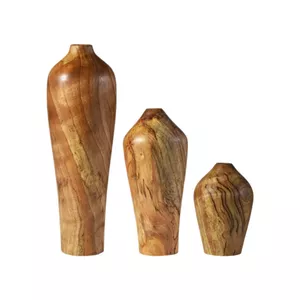 گلدان چوبی مدل cag3 مجموعه 3 عددی