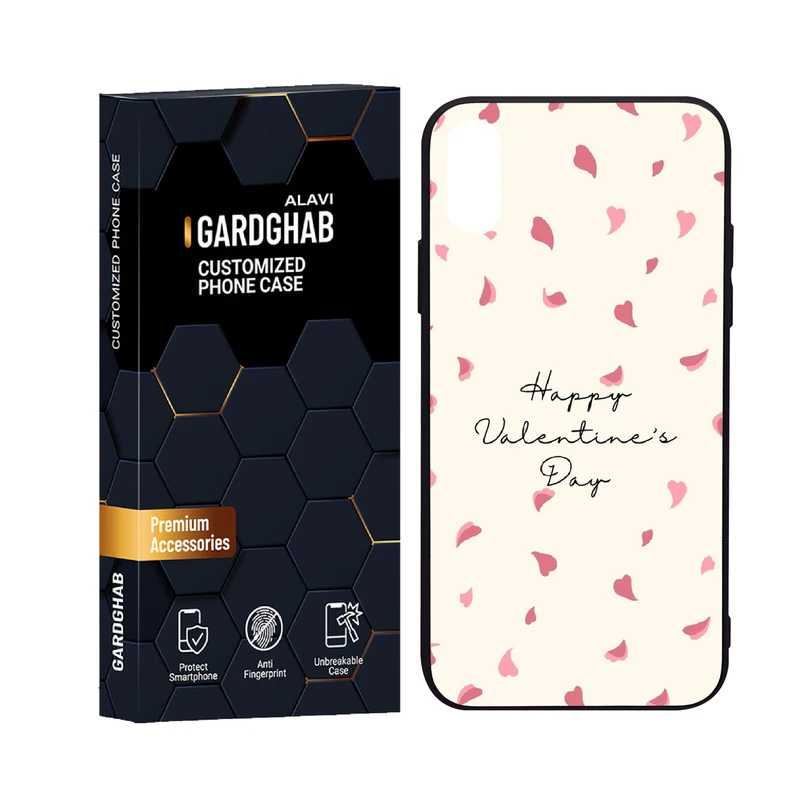 کاور گارد قاب علوی مدل دورژله ای پشت گلس ساده و مینیمال مناسب برای گوشی موبایل اپل iPhone X / XS