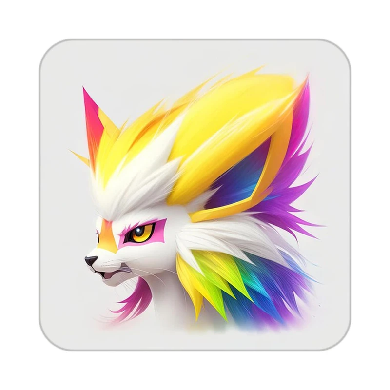 زیر لیوانی کاکتی طرح حیوانات رنگی مدل mp26953