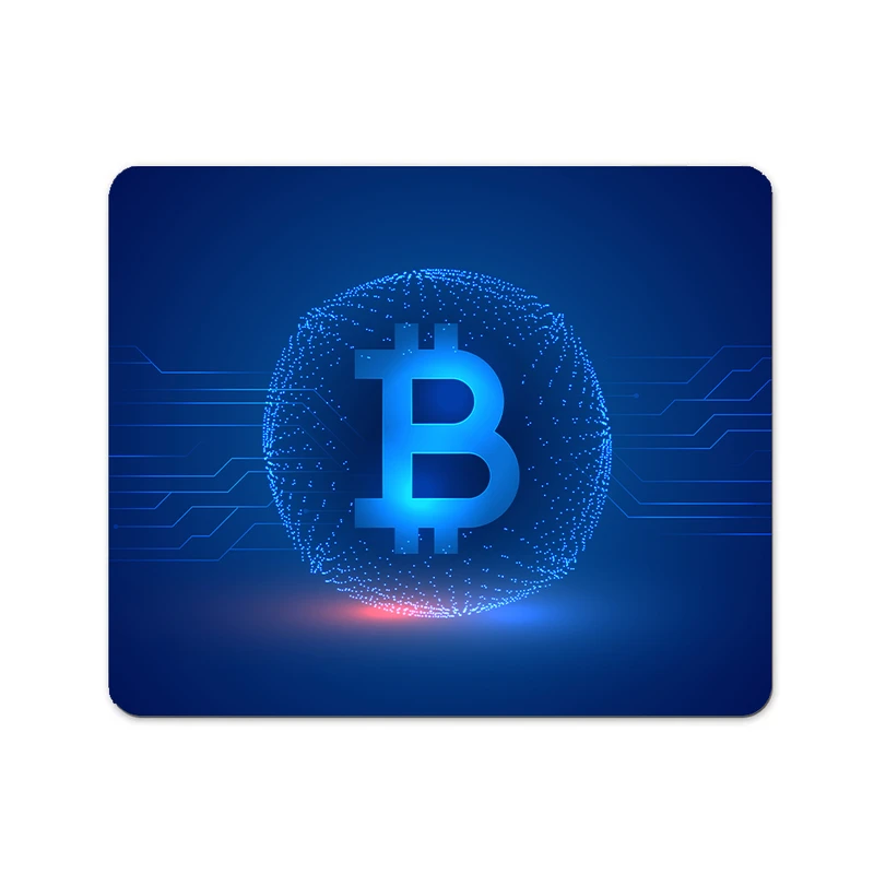 ماوس پد پاد آفرین مدل بیت کوین کریپتو فارکس ترید ارزدیجیتال کد P322 سایز 19*24 سانتی متر