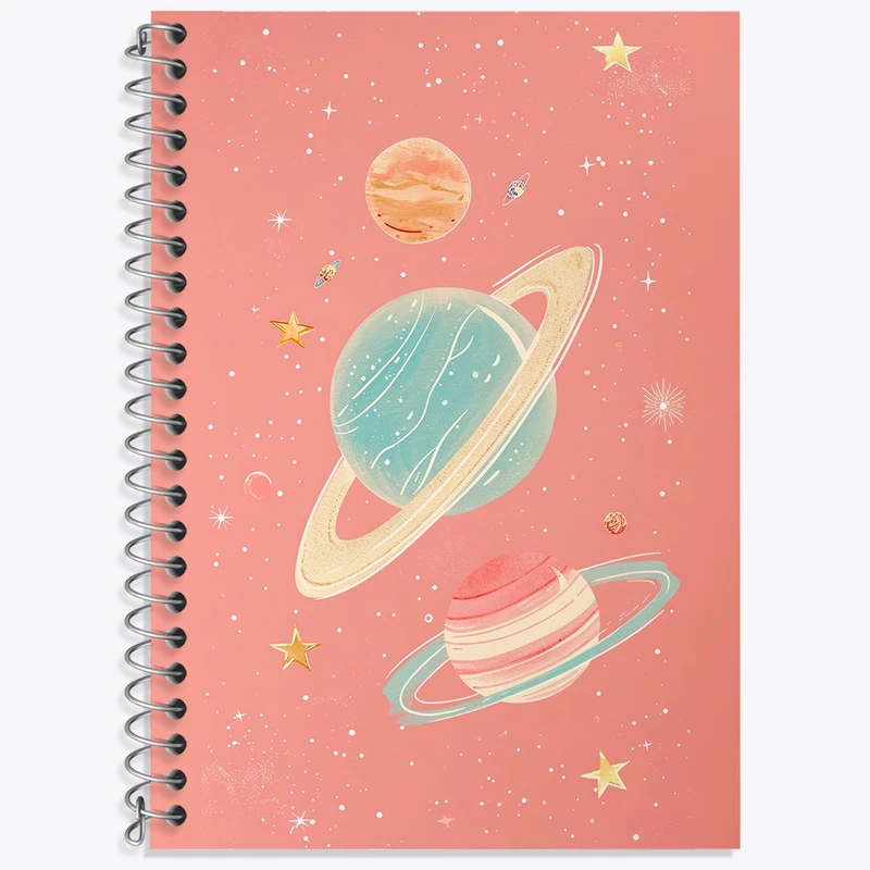 دفتر نت موسیقی 50 برگ خندالو طرح کهکشان کد N2414