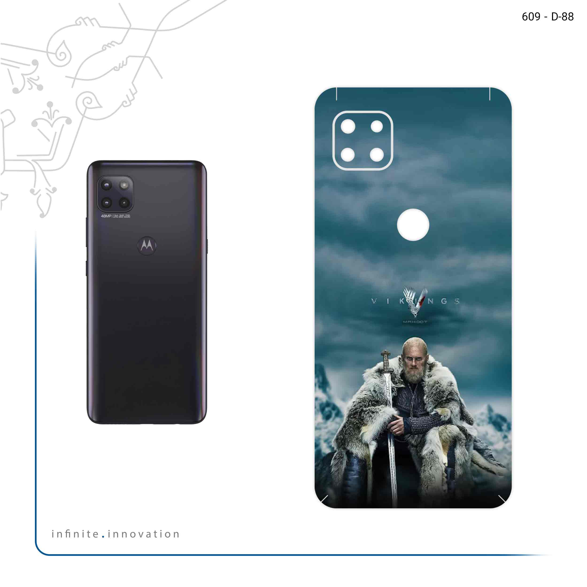 برچسب پوششی ماهوت مدل Vikings مناسب برای گوشی موبایل موتورولا MOTO G 5G