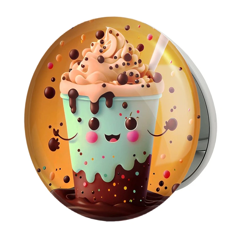 آینه جیبی خندالو طرح کاپ کیک مدل تاشو کد 28837