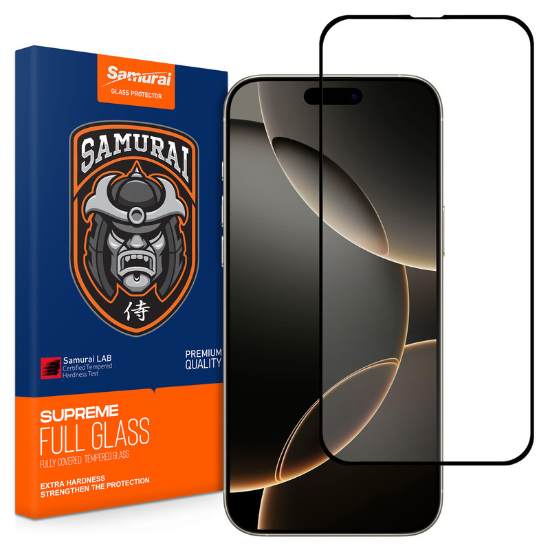 محافظ صفحه نمایش شیشه ای سامورایی مدل ovglass مناسب برای گوشی موبایل اپل iPhone 16 Pro Max 
