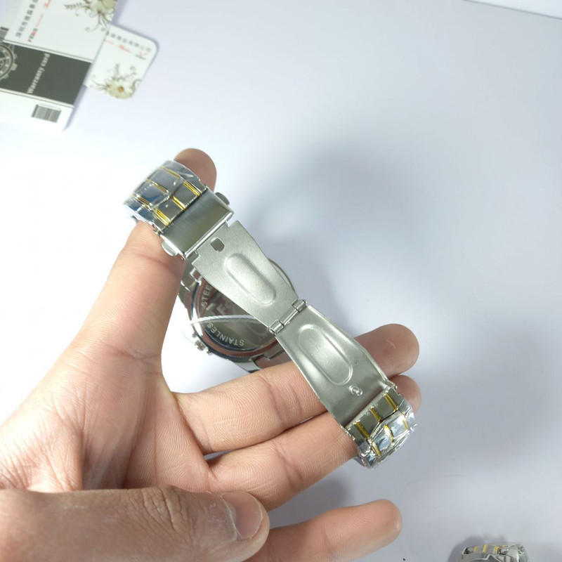 ساعت مچی عقربه‌ای کوارتز زنانه مدل سه موتوره 555bs