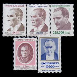 تمبر یادگاری مدل خارجی مجموعه 5 عددی 