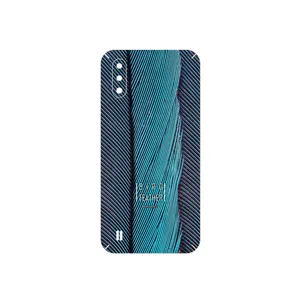 MAHOOT Turquoise feathers Cover Sticker for Samsung Galaxy M01