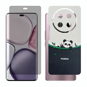 Glass Together model privacy screen protector suitable for Honor X9c mobile phone with back cover sticker