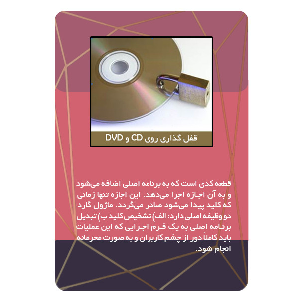 آموزش قفل گذاری روی سی دی نشر مبتکران