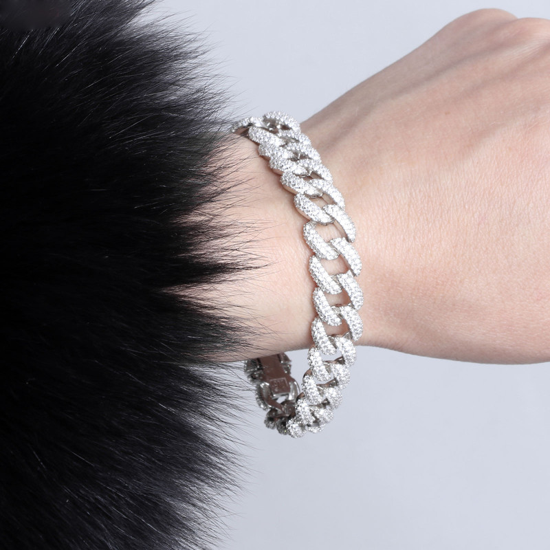 دستبند نقره زنانه مدل AMT_D033