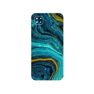 MAHOOT Turquoise marblewith golden streaks Cover Sticker for Xiaomi Poco C3