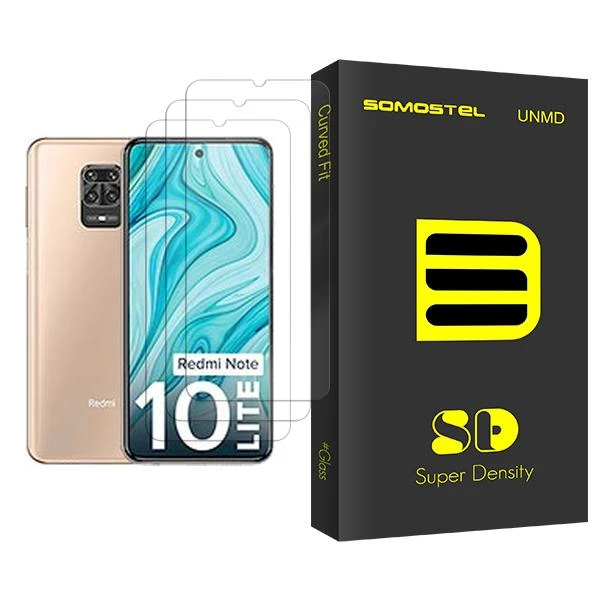 محافظ صفحه نمایش سوماستل مدل SD Glass MIX003 مناسب برای گوشی موبایل شیائومی Redmi Note 10 Lite بسته سه عددی