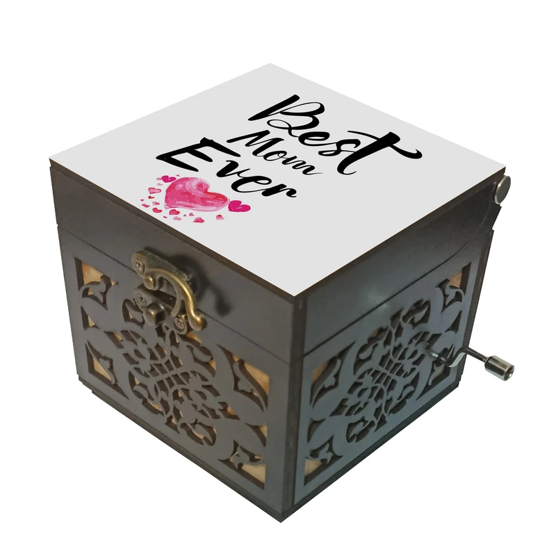 جعبه موزیکال مدل هندلی طرح بهترین مامان دنیا کد 1174