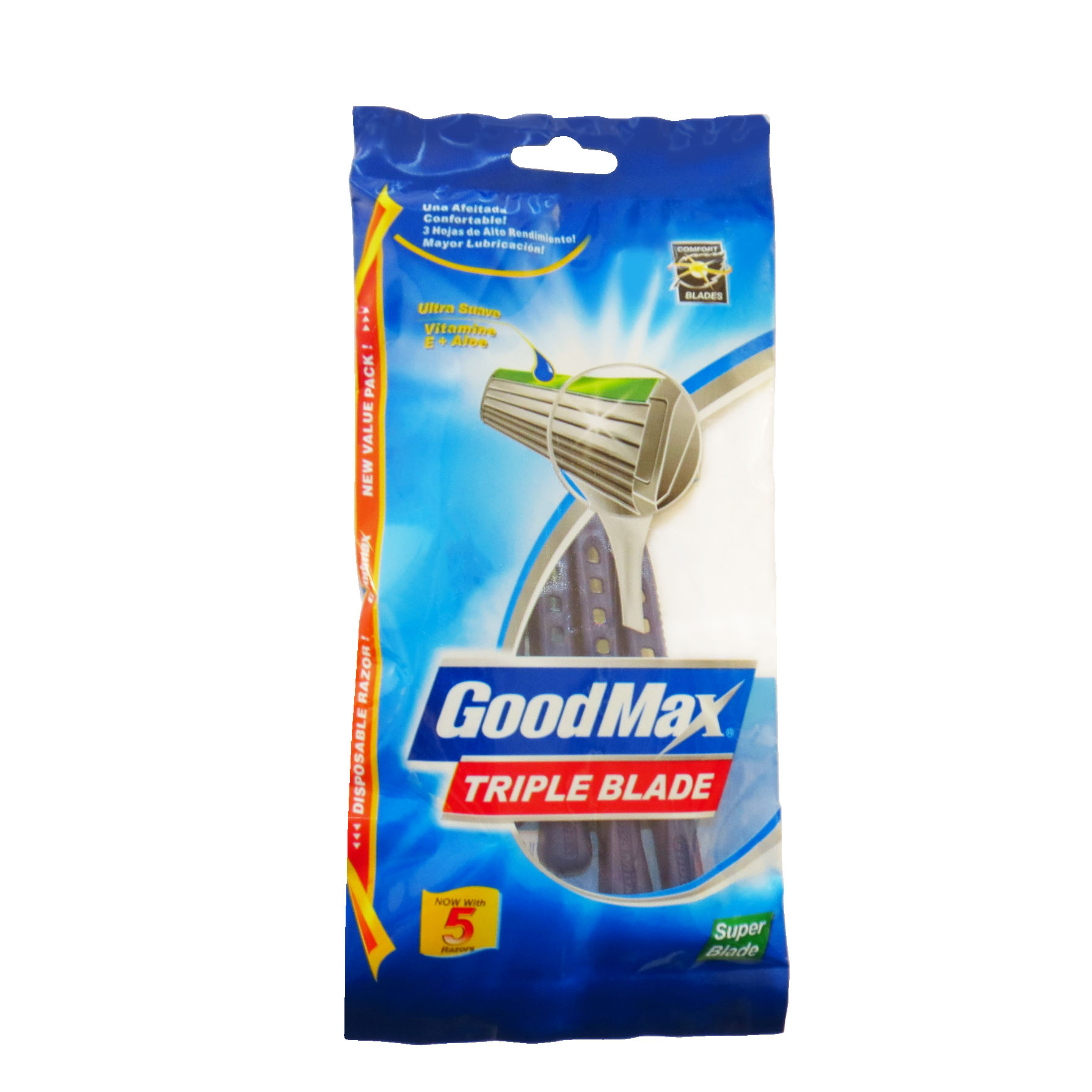 خود تراش گود مکس مدل triple blade بسته 5 عددی
