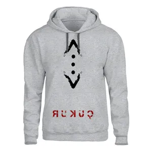 هودی مردانه مدل گودال  کد 66 رنگ طوسی