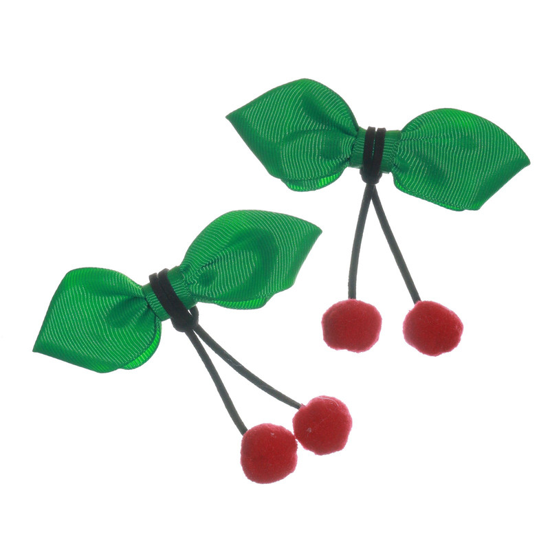 گیره مو دخترانه مدل گیلاس بسته دو عددی