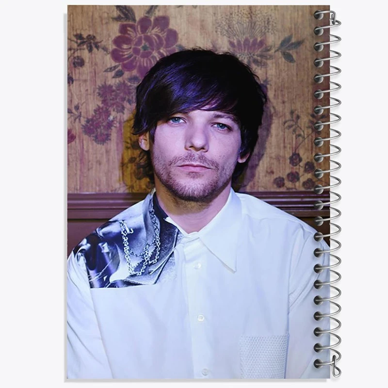 دفتر ژورنال نویسی 50 برگ خندالو مدل نقطه ای طرح لویی تاملینسون گروه موسیقی وان دایرکشن One Direction کد 18922