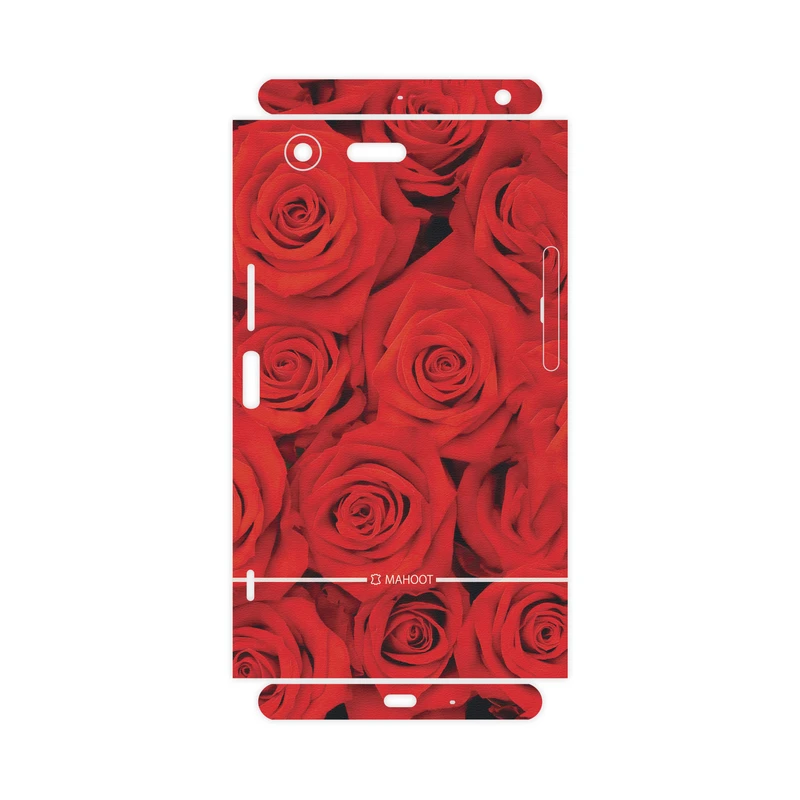 برچسب پوششی ماهوت مدل Red-Flower-FullSkin مناسب برای گوشی موبایل سونی Xperia XZ Premium