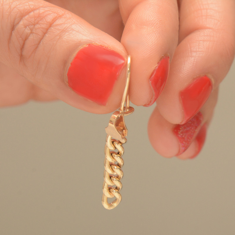 گوشواره طلا 18 عیار زنانه طلای مستجابی  کد 15