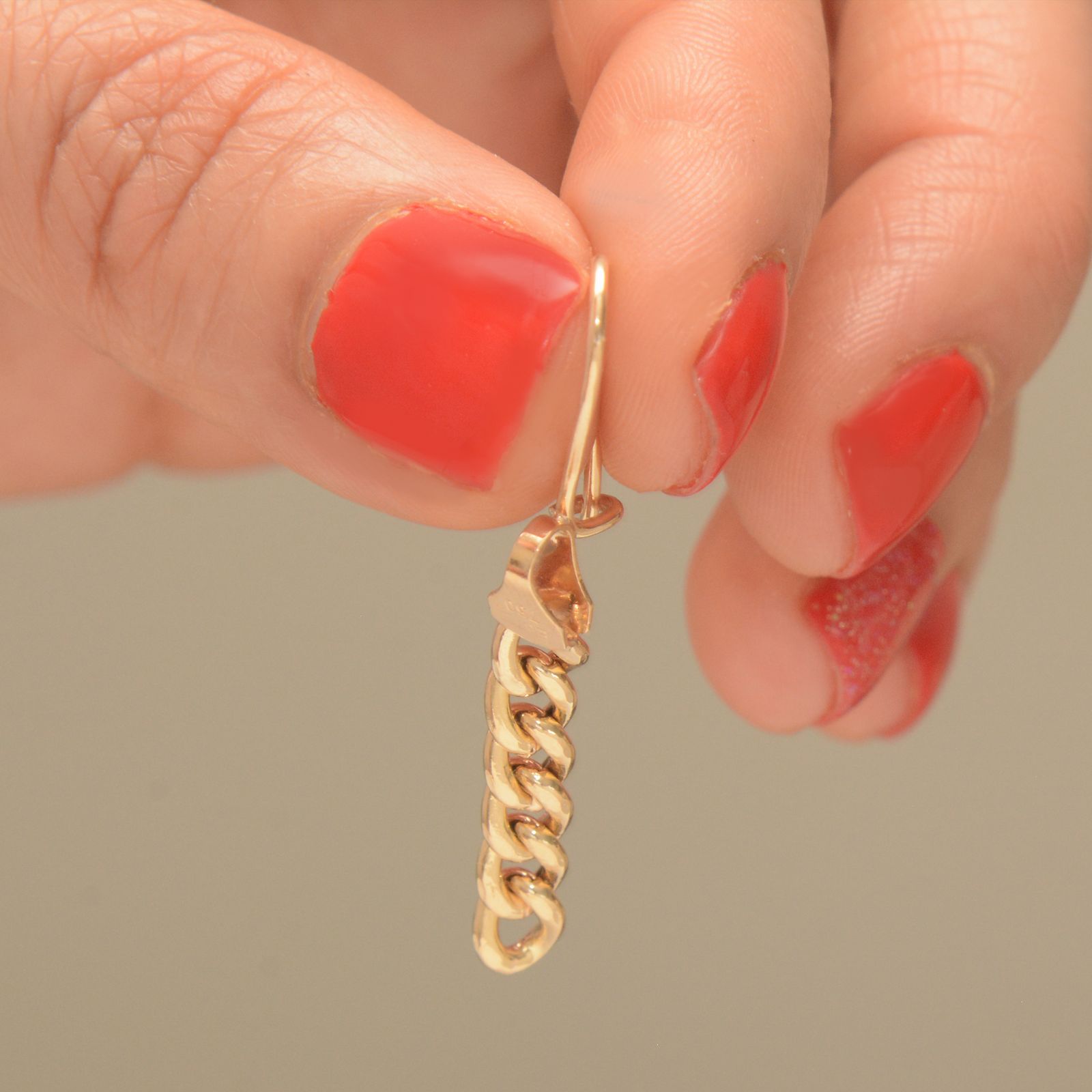 گوشواره طلا 18 عیار زنانه طلای مستجابی  کد 15 -  - 2