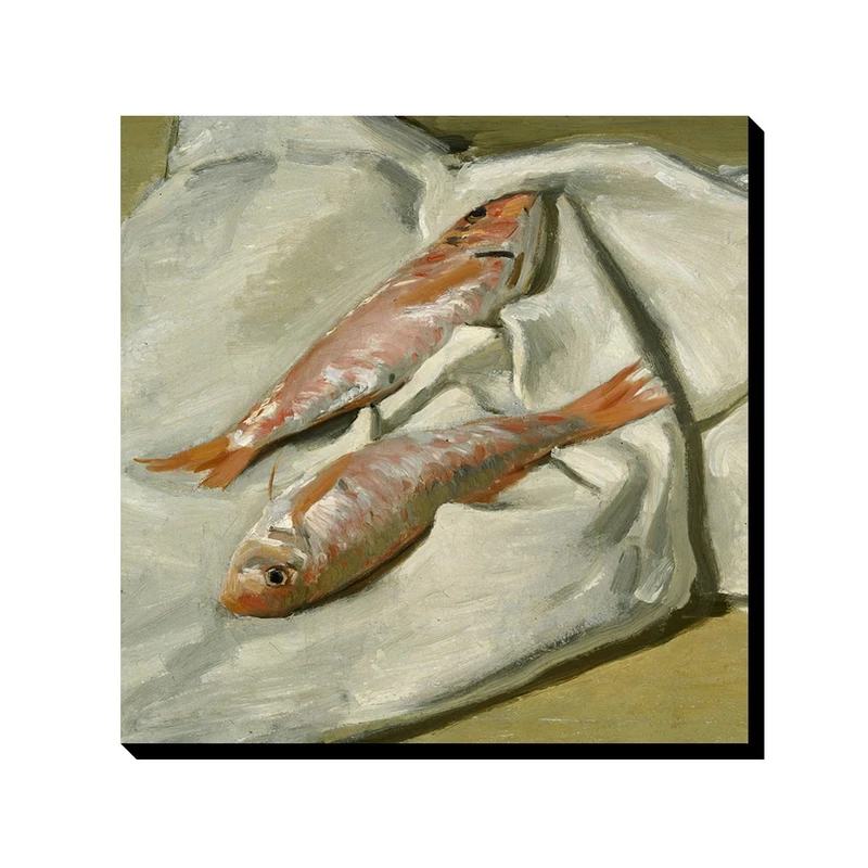 تابلو ترمه طراحان ایده طرح شاه ماهی قرمز از مونه کد art0224