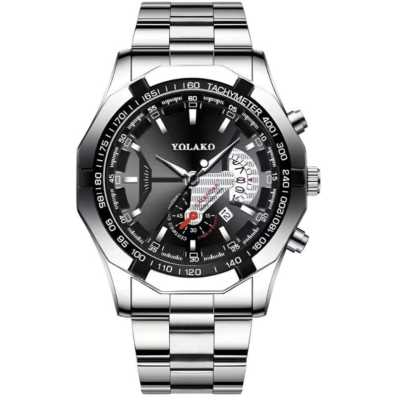 ساعت مچی عقربهای مردانه اِف اِن جین مدل تک موتوره بند استیل تقویم دار کد 03 ساعت مچی عقربهای مردانه اِف اِن جین مدل تک موتوره بند استیل تقویم دار کد 03