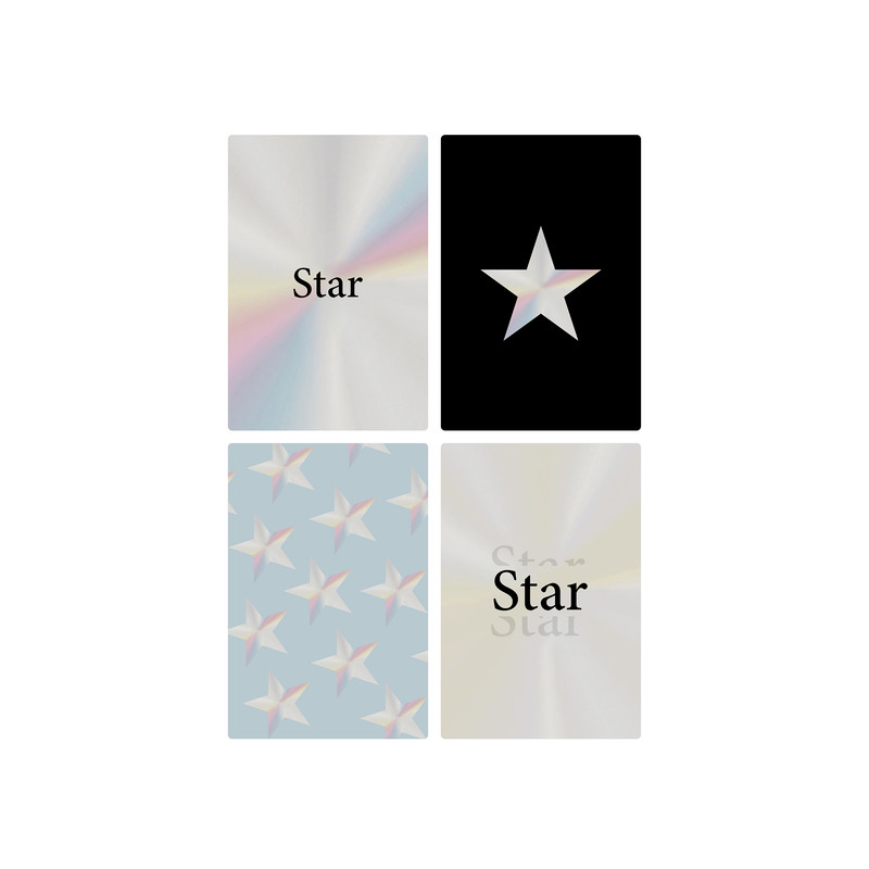 پوستر طرح ستاره کد 11 مجموعه 4 عددی