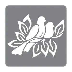 شابلون طرح دو پرنده عاشق کد 30cm