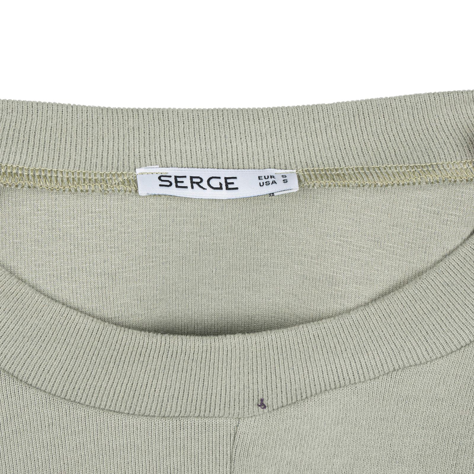 بلوز آستین بلند یقه گرد زنانه سرژه مدل 203518 رنگ سبز سدری -  - 7