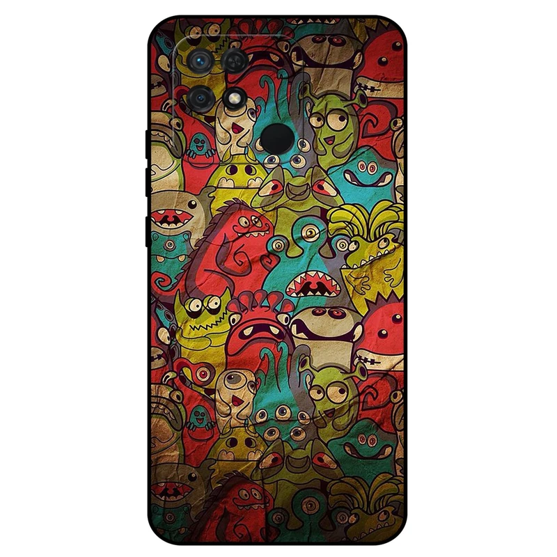 کاور مگافون طرح هیولا مدل 0101 مناسب برای گوشی موبایل شیائومی Redmi 10 Power 