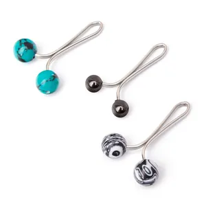 گیره روسری زنانه عالیانی مدل مالاکیت مجموعه 3 عددی