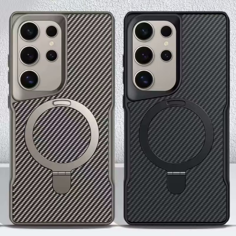 کاور بادیگارد مدل Carbon Stand مناسب برای گوشی موبایل سامسونگ Galaxy S25 Ultra