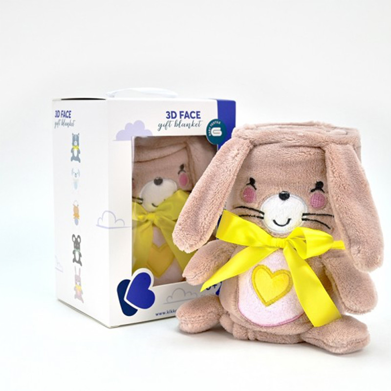 پتوی نوزاد کیکابو مدل سه بعدی کد Kb020078 سایز 100x75 سانتی متر