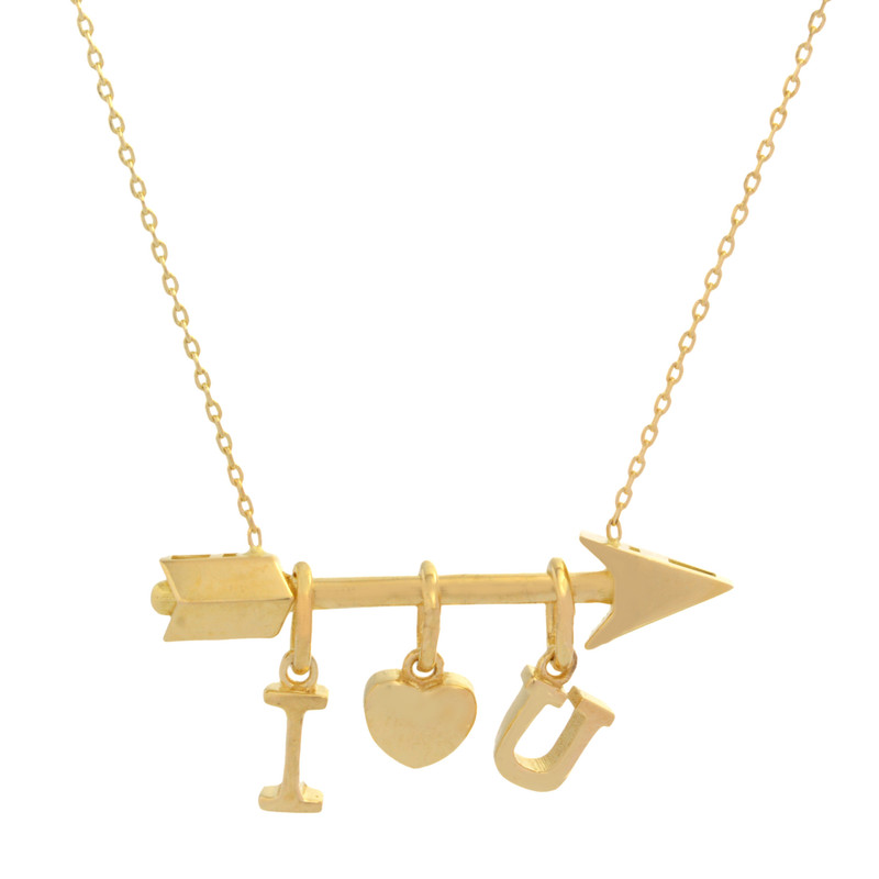 گردنبند طلا 18 عیار زنانه با طرح حلقهای (فلامینگو) طلای مستجابی مدل لاو اسپرلوس کد 02