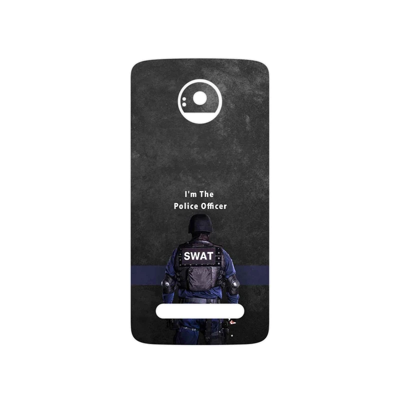 برچسب پوششی ماهوت مدل Police Officer مناسب برای گوشی موبایل موتورولا Moto Z2 Play