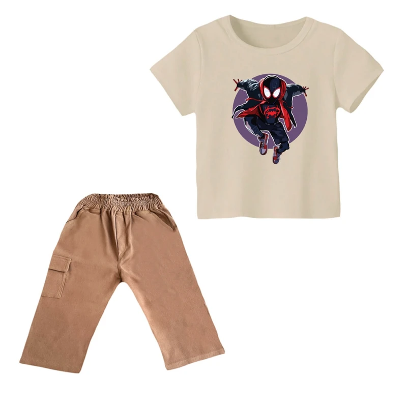 ست تی شرت و شلوارک پسرانه مدل مرد عنکبوتی کد 29