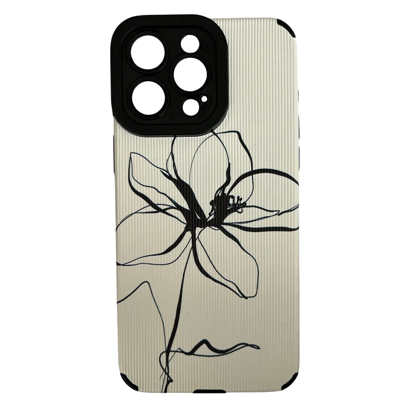 کاور مدل کبریتی طرح گل کد 472 مناسب برای گوشی موبایل اپل iPhone 15 Pro Max