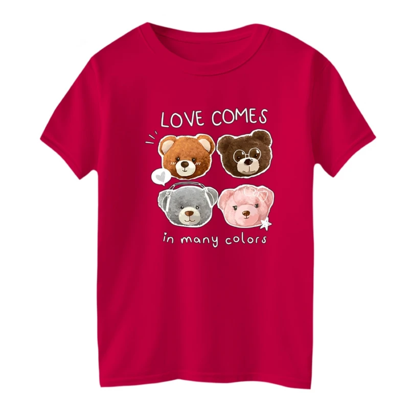 تی شرت آستین کوتاه بچگانه مدل چهار خرس