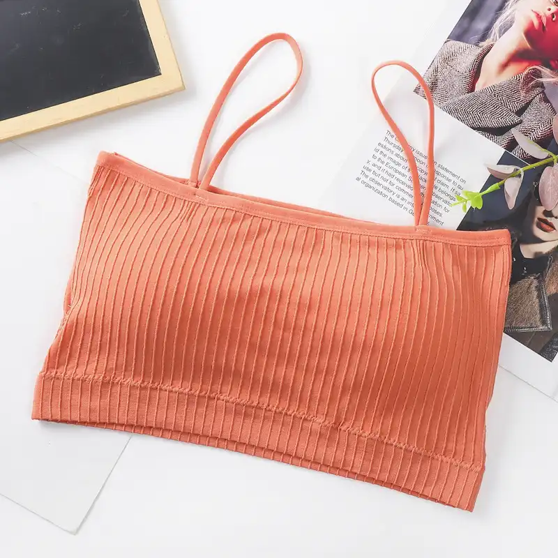 نیم تنه ورزشی زنانه مدل اسپرت باندی بند دار رنگ گلبهی