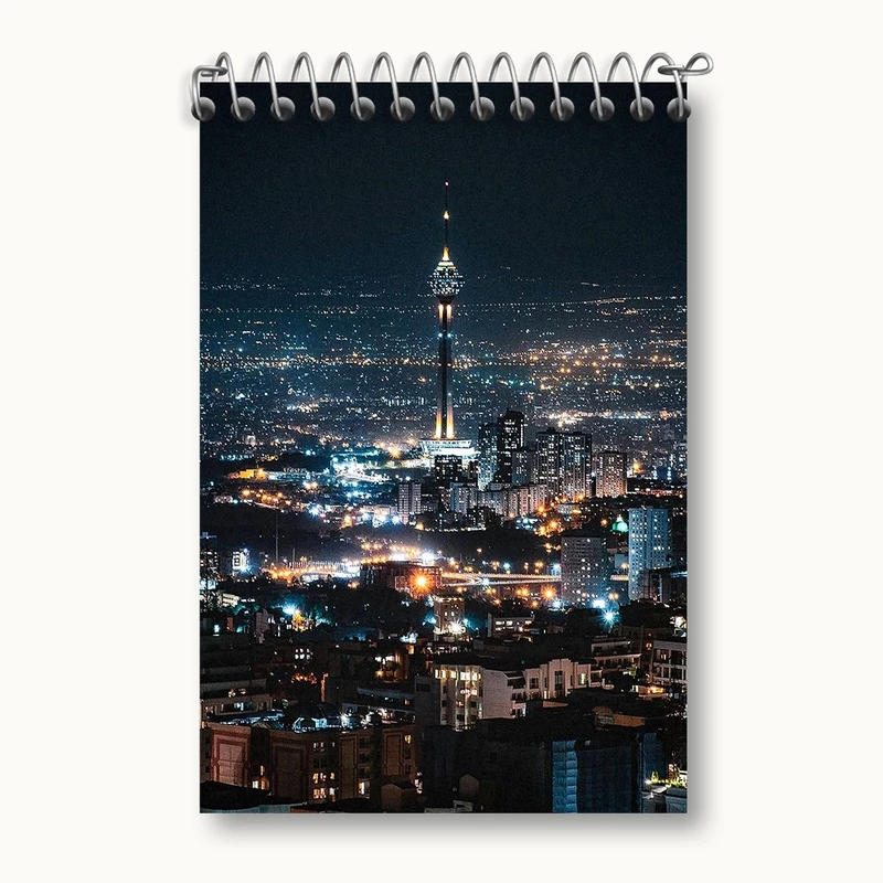 دفتر یادداشت 50 برگ خندالو مدل برج میلاد کد F1626