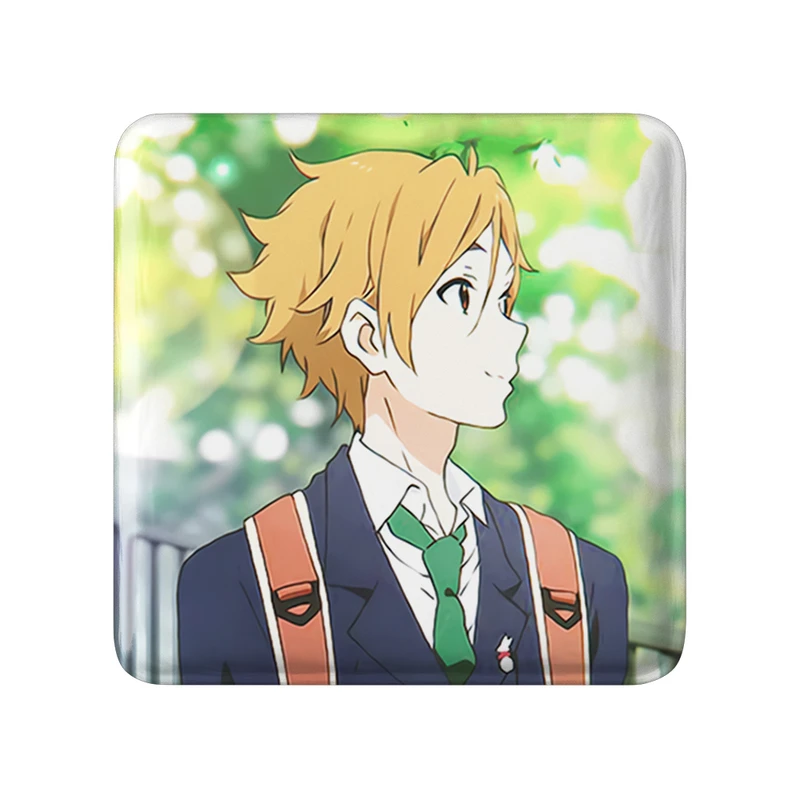 مگنت خندالو طرح موچیزو انیمه فروشگاه تاماکو Tamako Market  مدل مربعی کد 22527