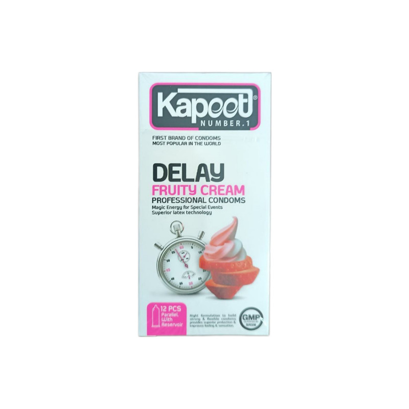کاندوم کاپوت مدل Delay Fruity Cream بسته 12 عددی