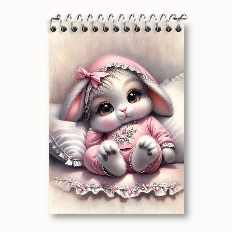 دفتر یادداشت 50 برگ خندالو طرح خرگوش کیوت کد N4561