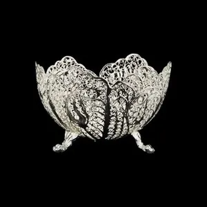 کاسه ملیله کاری مدل سه پایه کد 1531