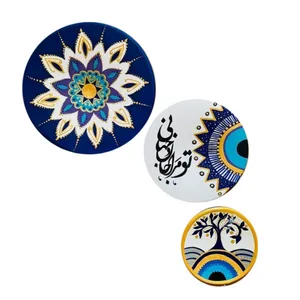 بشقاب دیوارکوب طرح گل کد 11 مجموعه 3 عددی