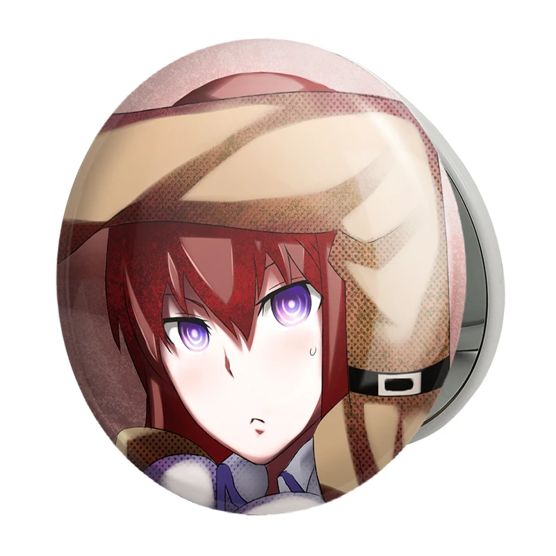 آینه جیبی خندالو طرح کوریسو ماکیسه انیمه اشتاینز گیت مدل تاشو کد 17473 