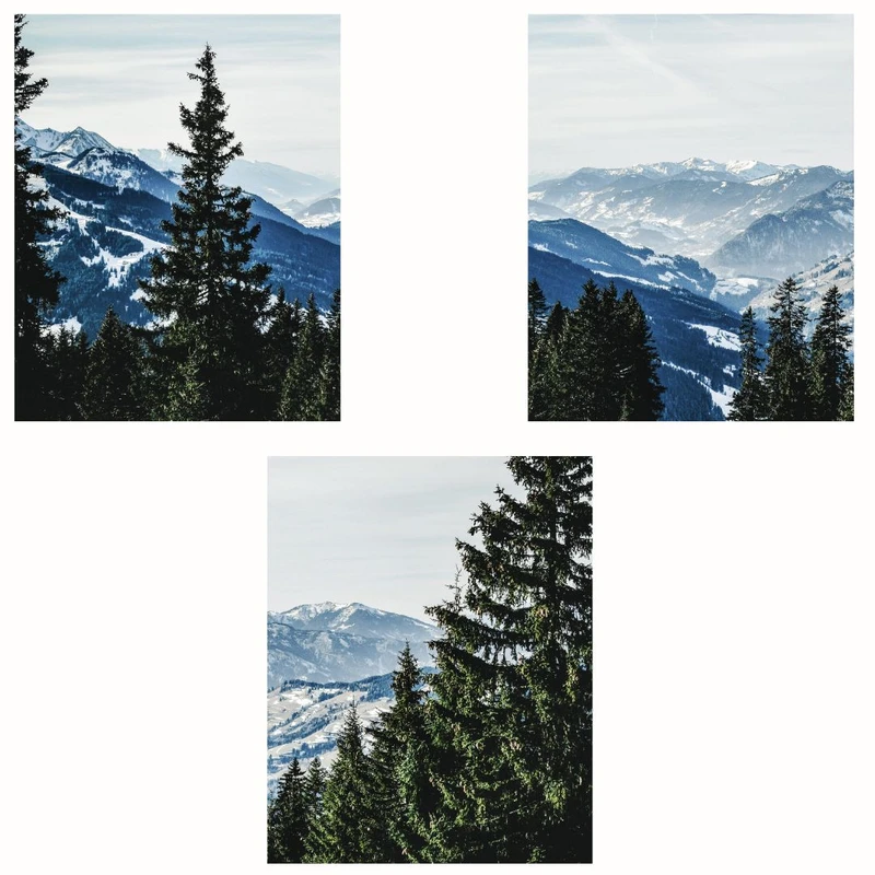 پوستر مدل مستر کوهستان-چاپ طبیعت مجموعه 3 عددی