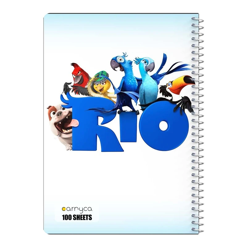 دفتر مشق 100 برگ سیمی کارنیکا طرح ریو Rio کد 50713