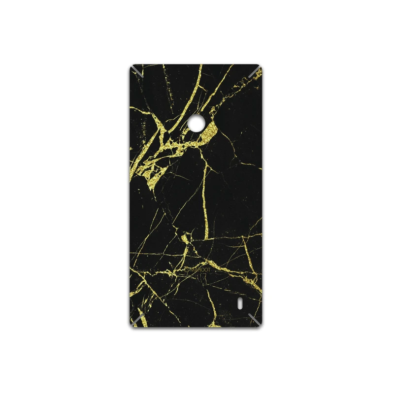 برچسب پوششی ماهوت مدل Graphite-Gold-Marble مناسب برای گوشی موبایل نوکیا Lumia 520